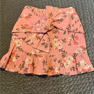 Lovers + Friends Floral Pink Skirt